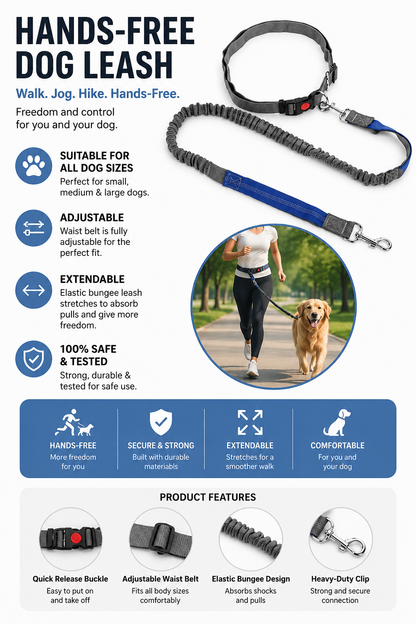 Walking Hands Free Leash