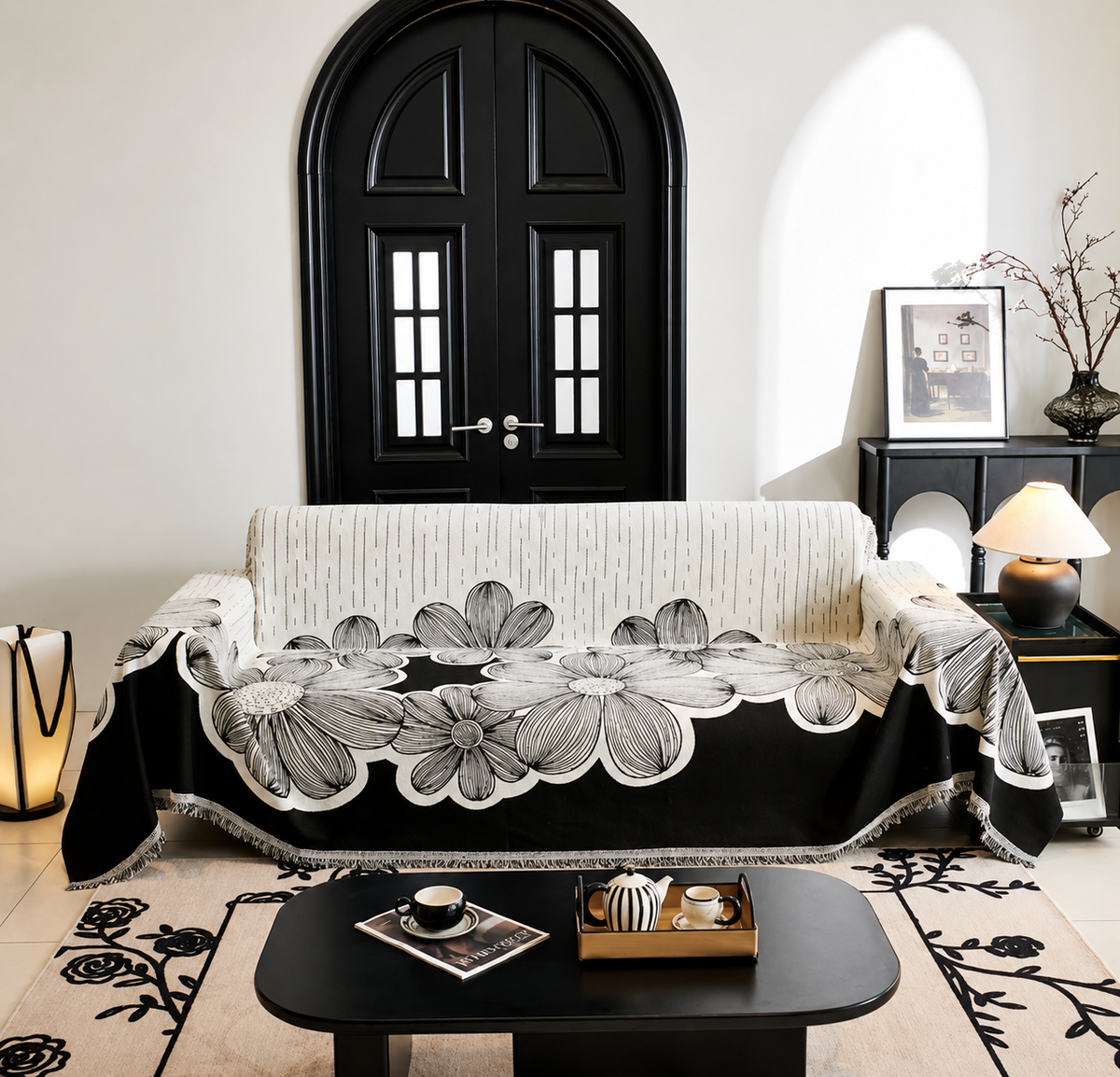 Luxe Lace Sofa Cover - Authentic
